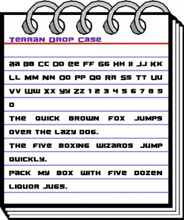 Terran Drop-Case Regular animated font preview Terran Drop-Case Regular animated font preview