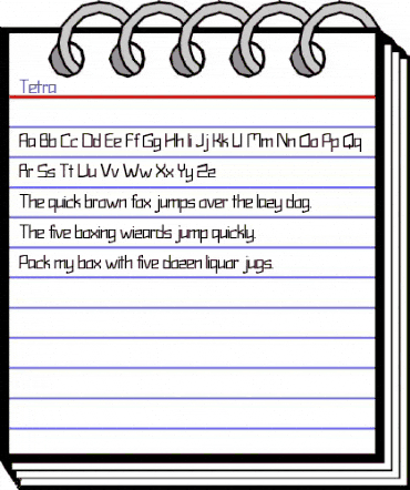 Tetra Regular animated font preview