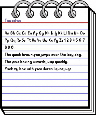 Tewad-se Tewad-se animated font preview