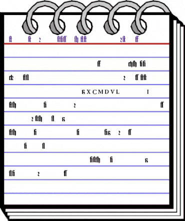 TexturGotisch LT Regular animated font preview TexturGotisch LT Regular animated font preview