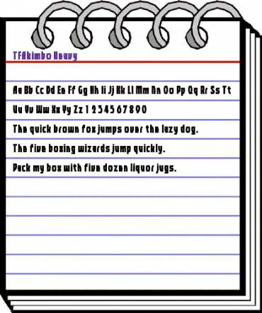 TFAkimbo Heavy animated font preview TFAkimbo Heavy animated font preview