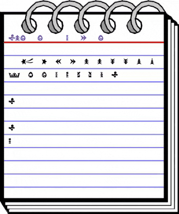 TFNeueNeulandOrnmExt Normal animated font preview TFNeueNeulandOrnmExt Normal animated font preview