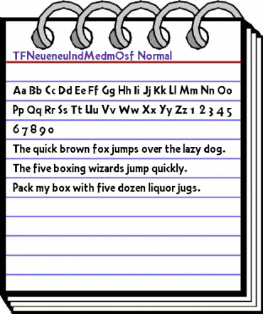TFNeueneulndMedmOsf Normal animated font preview