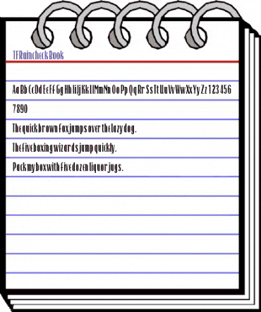 TFRaincheck Book animated font preview