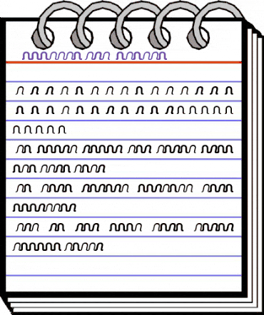 TFSquiggleSans Regular animated font preview
