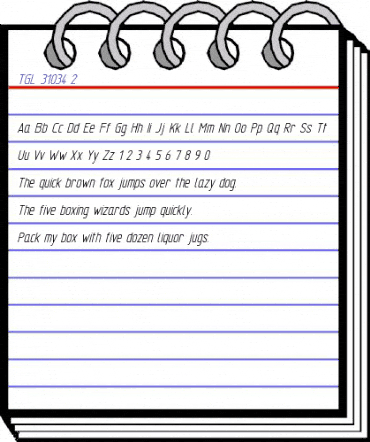 TGL 31034-2 Regular animated font preview TGL 31034-2 Regular animated font preview