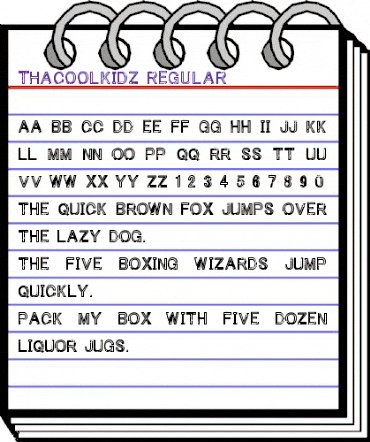 Tha Cool Kidz Regular animated font preview Tha Cool Kidz Regular animated font preview