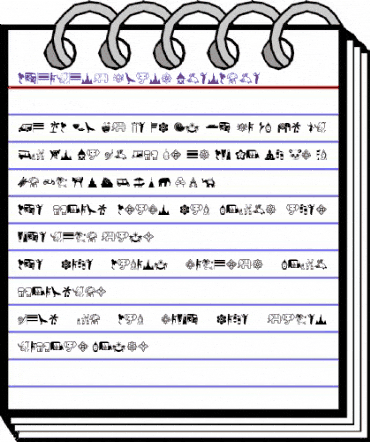 Thailand Icons Regular animated font preview