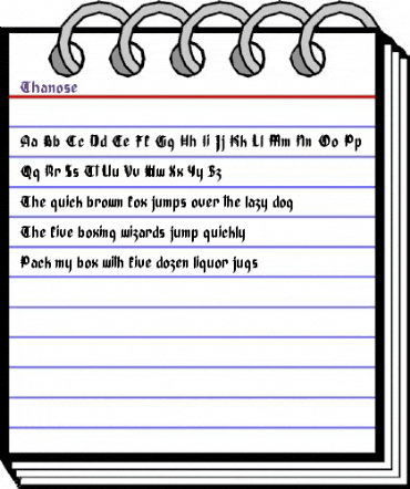 Thanose Regular animated font preview Thanose Regular animated font preview