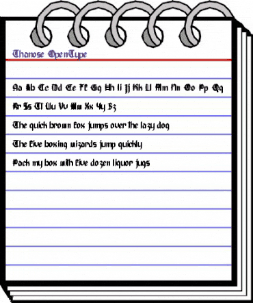 Thanose Regular animated font preview Thanose Regular animated font preview