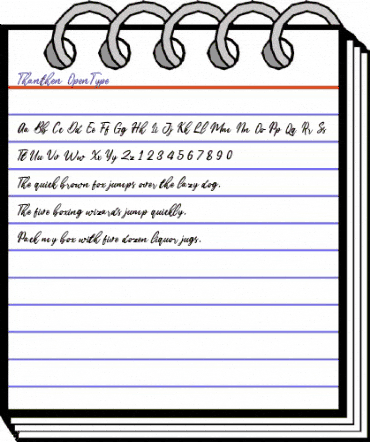 Thanthen Regular animated font preview