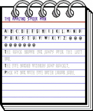 THE AMAZING SPIDER-MAN Regular animated font preview