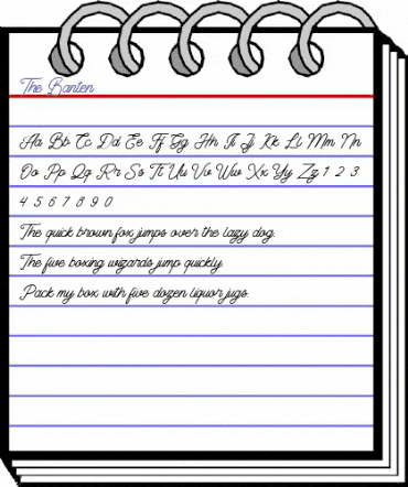 The Banten Regular animated font preview