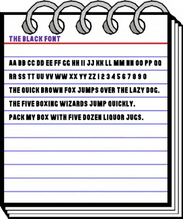 The Black Font The Black Font animated font preview