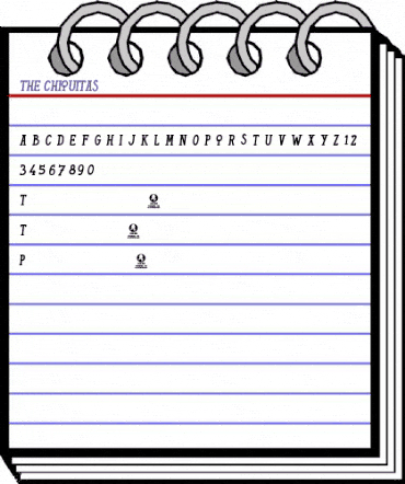 THE CHIQUITAS Regular animated font preview