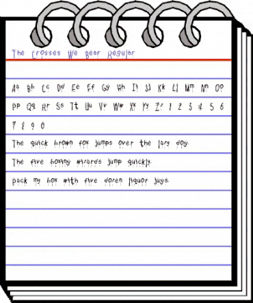 The Crosses We Bear Regular animated font preview The Crosses We Bear Regular animated font preview