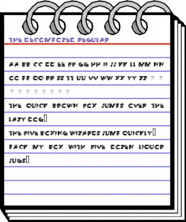 The Decompozed Regular animated font preview