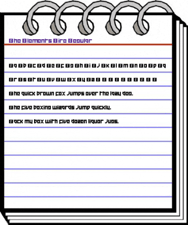 The Elements: Fire Regular animated font preview