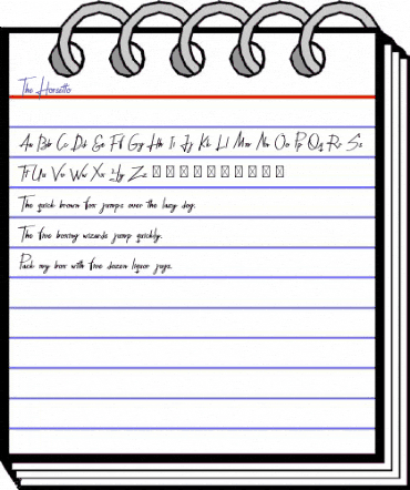 The Horsetto Regular animated font preview