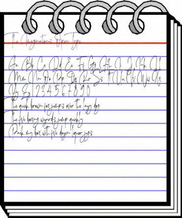 The Imaginations Regular animated font preview