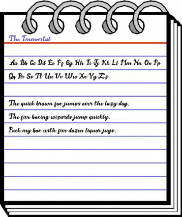 The Immortal 1 Regular animated font preview The Immortal 1 Regular animated font preview