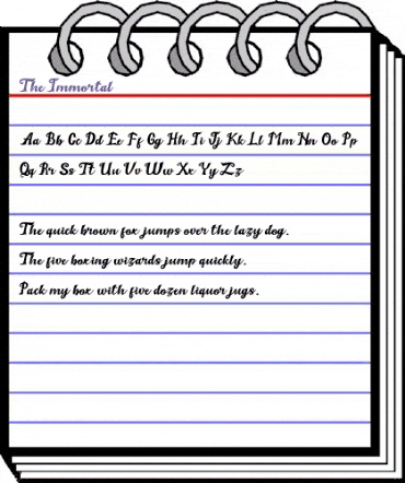 The Immortal 2 Regular animated font preview The Immortal 2 Regular animated font preview