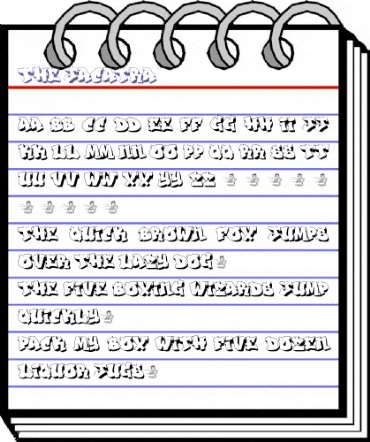 THE JACATRA Regular animated font preview