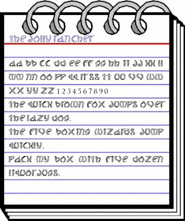 The Jolly Rancher Regular animated font preview