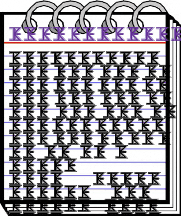 The KISS Font Regular animated font preview The KISS Font Regular animated font preview