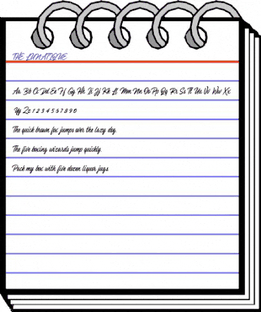 The Lunatique Personal Used Regular animated font preview