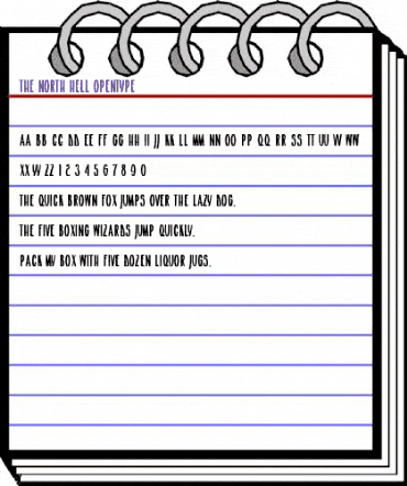 The North Hell Regular animated font preview The North Hell Regular animated font preview