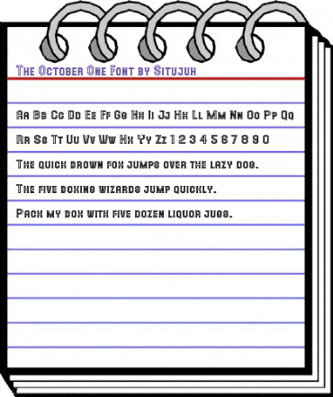 The October One Regular animated font preview The October One Regular animated font preview