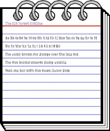 The Old Forest Outline Regular animated font preview The Old Forest Outline Regular animated font preview