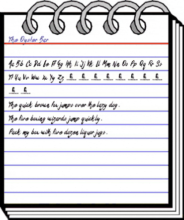 The Oyster Bar Regular animated font preview The Oyster Bar Regular animated font preview