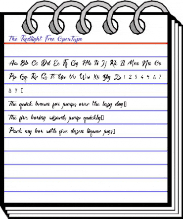The Redlight Free Regular animated font preview The Redlight Free Regular animated font preview