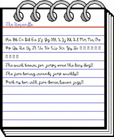 The Roseville Regular animated font preview The Roseville Regular animated font preview