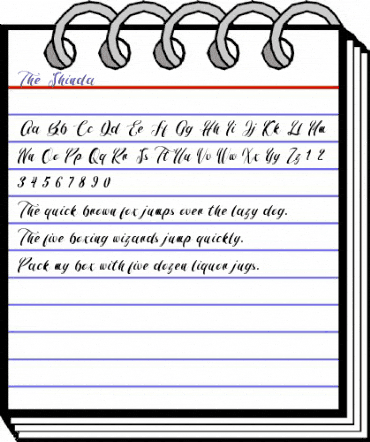 The Shinda Regular animated font preview