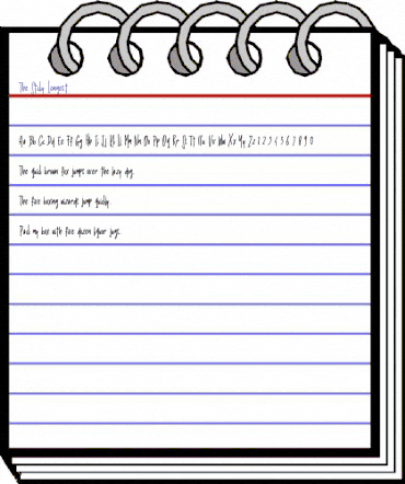 The Sticky Longest Regular animated font preview