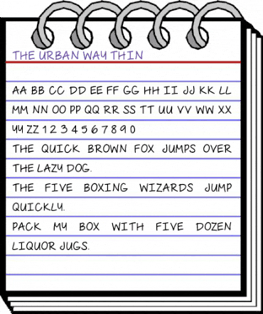 UrbanClass Medium animated font preview