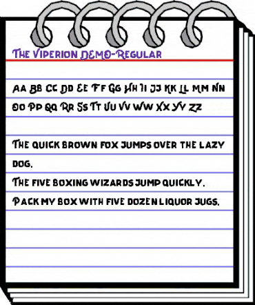 The Viperion DEMO Regular animated font preview The Viperion DEMO Regular animated font preview