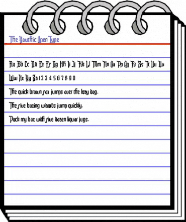 The Youthic Regular animated font preview The Youthic Regular animated font preview