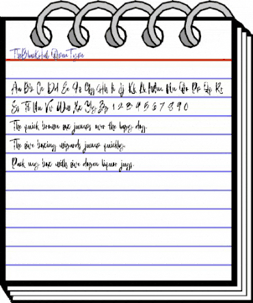 The Black Hat Regular animated font preview