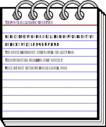 TheFootballLeague Regular animated font preview TheFootballLeague Regular animated font preview