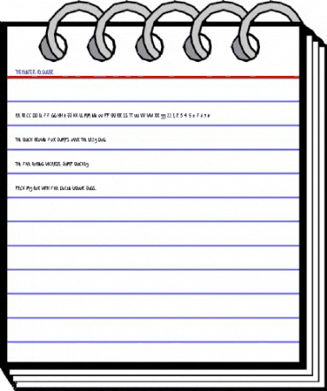 THE HUNTER Regular animated font preview