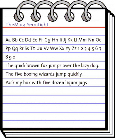 TheMix Regular animated font preview TheMix Regular animated font preview