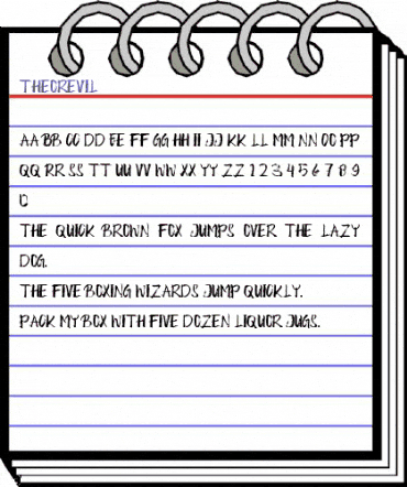 Theorevil Regular animated font preview Theorevil Regular animated font preview