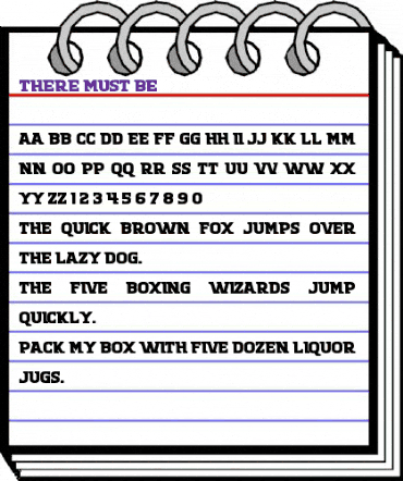 There Must Be Regular animated font preview There Must Be Regular animated font preview
