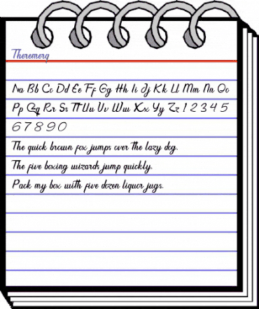 Theremerq Regular animated font preview Theremerq Regular animated font preview