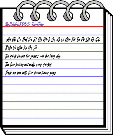 the Rolldes FREE Regular animated font preview