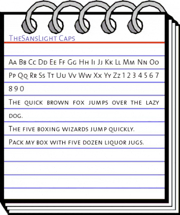 TheSansLight-Caps Regular animated font preview TheSansLight-Caps Regular animated font preview